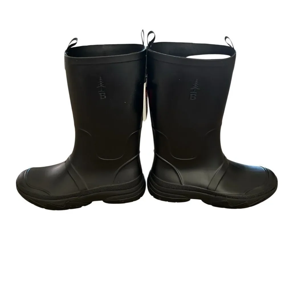 BASS OUTDOOR Men's Breathable Field Rainboot, Black, Size Men’s 9, NWT